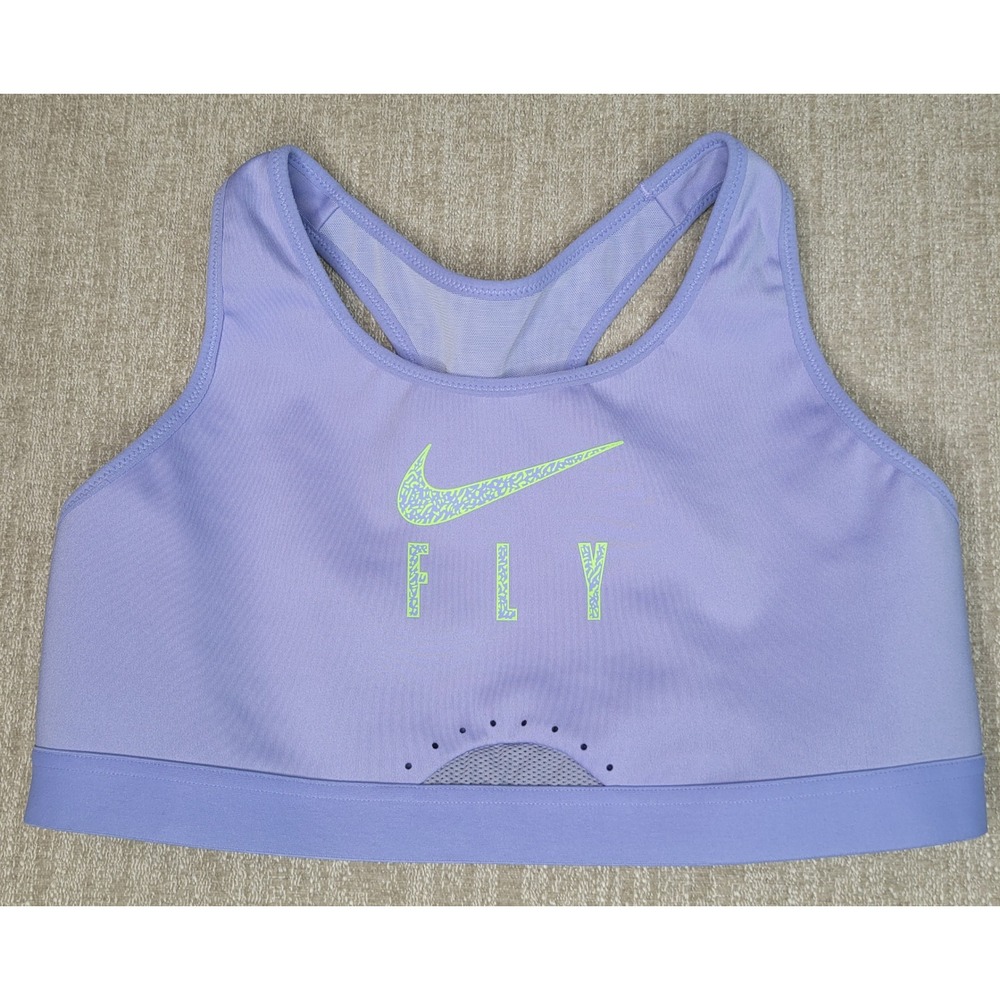 Nike Sports Bra‎ Womens S Purple Together We Fly Dri-Fit Racerback Swoosh